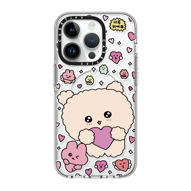 Gosimperson x CASETiFY iPhone 14 Pro Case Clear Clear Case MagSafe Compatible Love Bomb Gosimperson x CASETiFY iPhone 14 Pro Case Clear Clear Case MagSafe Compatible Love Bomb