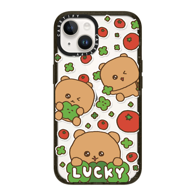 Gosimperson x CASETiFY iPhone 14 ケース ブラック インパクトケース LUCKY TOMATO