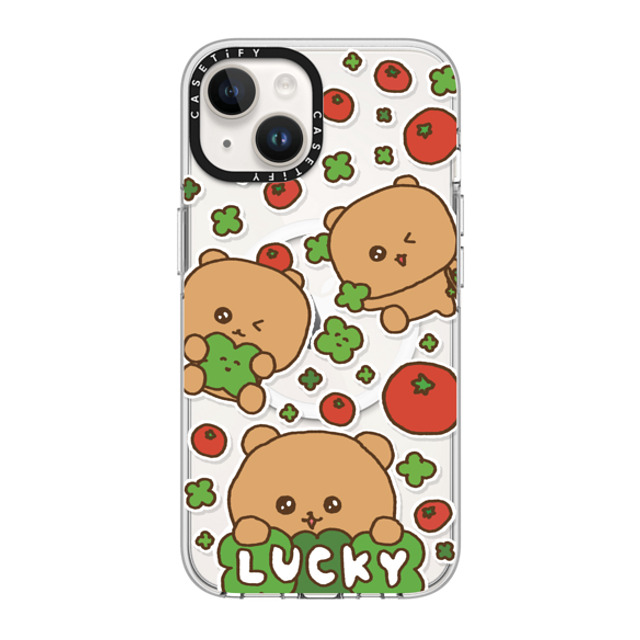 Gosimperson x CASETiFY iPhone 14 ケース クリア クリア ケース MagSafe対応 LUCKY TOMATO