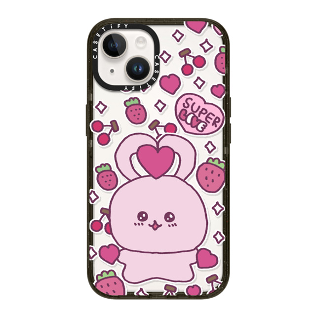 Gosimperson x CASETiFY iPhone 14 ケース ブラック インパクトケース SUPER LOVE