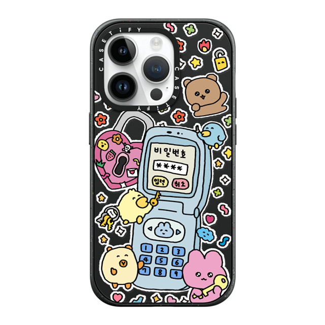 Gosimperson x CASETiFY iPhone 14 Pro ケース マットブラック インパクトケース MagSafe対応 SECRET UNLUCKED