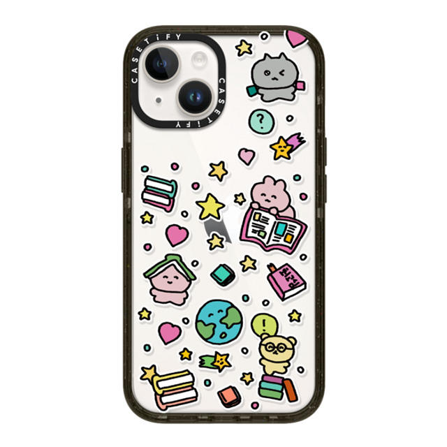 Gosimperson x CASETiFY iPhone 14 ケース ブラック インパクトケース DREAMING WORLD OF BOOKS