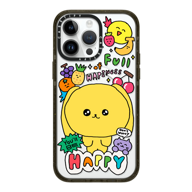 Gosimperson x CASETiFY iPhone 14 Pro Max ケース ブラック インパクトケース MagSafe対応 You'll be happy~