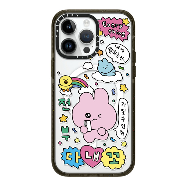 Gosimperson x CASETiFY iPhone 14 Pro Max ケース ブラック インパクトケース MagSafe対応 Gosimperson's Galaxy