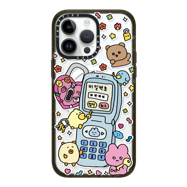 Gosimperson x CASETiFY iPhone 14 Pro Max ケース ブラック インパクトケース MagSafe対応 SECRET UNLUCKED