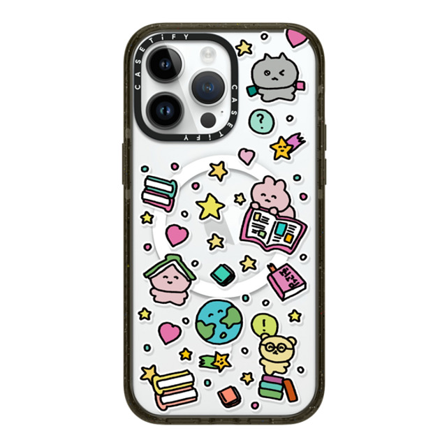 Gosimperson x CASETiFY iPhone 14 Pro Max ケース ブラック インパクトケース MagSafe対応 DREAMING WORLD OF BOOKS