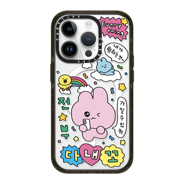 Gosimperson x CASETiFY iPhone 14 Pro ケース ブラック インパクトケース MagSafe対応 Gosimperson's Galaxy