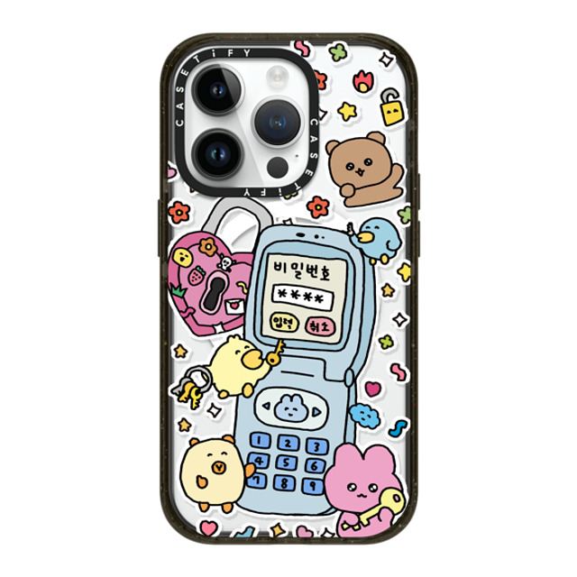 Gosimperson x CASETiFY iPhone 14 Pro ケース ブラック インパクトケース MagSafe対応 SECRET UNLUCKED