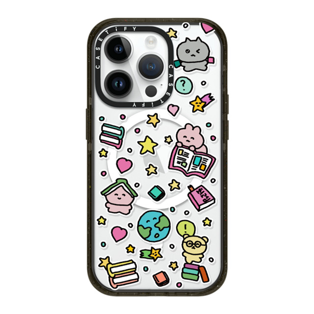 Gosimperson x CASETiFY iPhone 14 Pro ケース ブラック インパクトケース MagSafe対応 DREAMING WORLD OF BOOKS