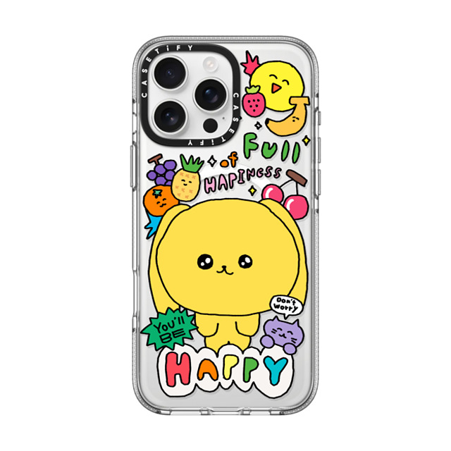 Gosimperson x CASETiFY iPhone 16 Pro Max ケース クリア クリア ケース MagSafe対応 You'll be happy~