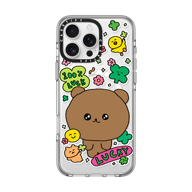 Gosimperson x CASETiFY iPhone 16 Pro Max ケース クリア クリア ケース MagSafe対応 100% LUCKY