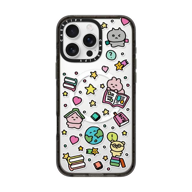 Gosimperson x CASETiFY iPhone 16 Pro Max ケース ブラック インパクトケース MagSafe対応 DREAMING WORLD OF BOOKS