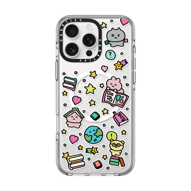 Gosimperson x CASETiFY iPhone 16 Pro Max ケース クリア クリア ケース MagSafe対応 DREAMING WORLD OF BOOKS