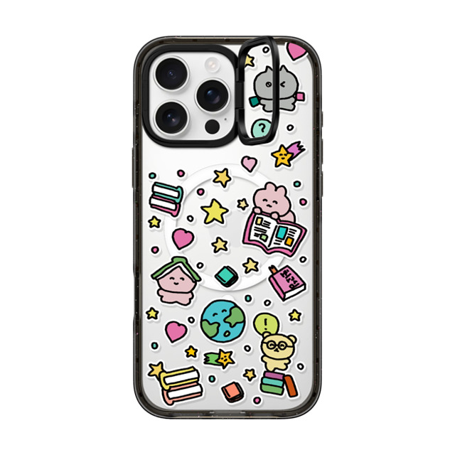 Gosimperson x CASETiFY iPhone 16 Pro Max ケース ブラック インパクトリングスタンドケース MagSafe対応 DREAMING WORLD OF BOOKS