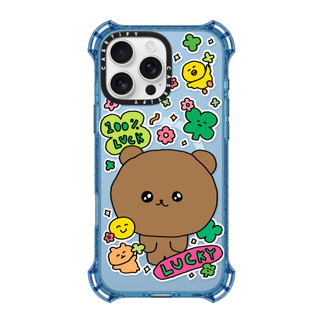Gosimperson x CASETiFY iPhone 16 Pro Max ケース ベイビーブルー バウンスケース 100% LUCKY