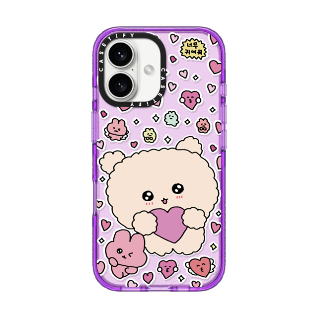 Gosimperson x CASETiFY iPhone 16 Case パープル Impact Case Love Bomb Gosimperson x CASETiFY iPhone 16 Case パープル Impact Case Love Bomb
