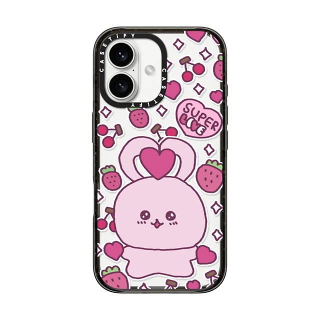 Gosimperson x CASETiFY iPhone 16 ケース ブラック インパクトケース SUPER LOVE