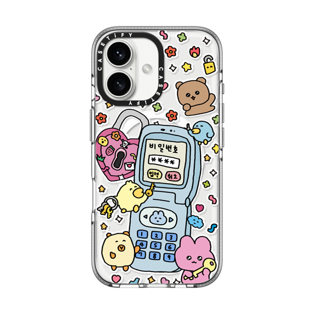 Gosimperson x CASETiFY iPhone 16 ケース クリア クリア ケース MagSafe対応 SECRET UNLUCKED