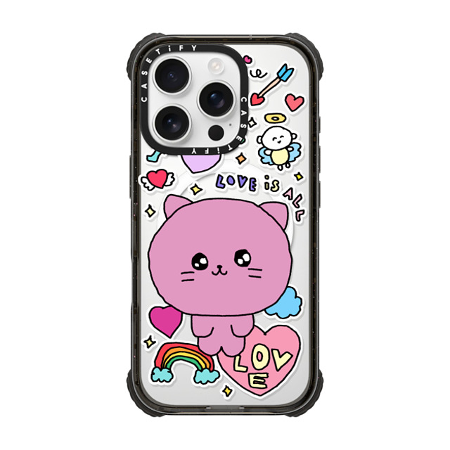 Gosimperson x CASETiFY iPhone 16 Pro Case Cat,Cartoon Black ウルトラ インパクトケース MagSafe 対応 Love is ALL Mother's Day Gosimperson x CASETiFY iPhone 16 Pro Case Cat,Cartoon Black ウルトラ インパクトケース MagSafe 対応 Love is ALL Mother's Day