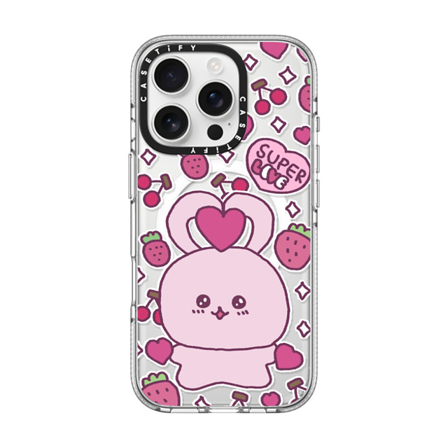 Gosimperson x CASETiFY iPhone 16 Pro ケース クリア クリア ケース MagSafe対応 SUPER LOVE