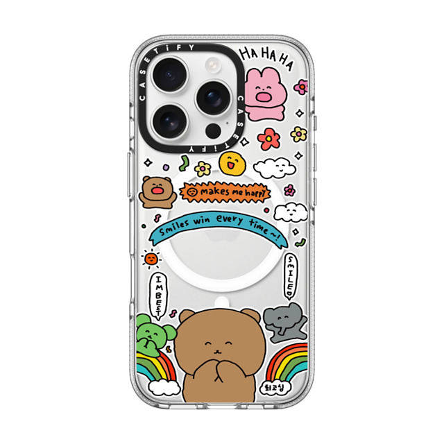 Gosimperson x CASETiFY iPhone 16 Pro Case Clear Clear Case MagSafe Compatible SMILE WINS (ENG ver.) Mother's Day Gosimperson x CASETiFY iPhone 16 Pro Case Clear Clear Case MagSafe Compatible SMILE WINS (ENG ver.) Mother's Day