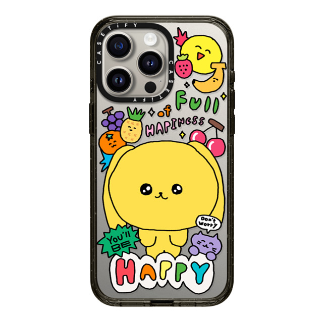 Gosimperson x CASETiFY iPhone 15 Pro Max ケース ブラック インパクトケース You'll be happy~