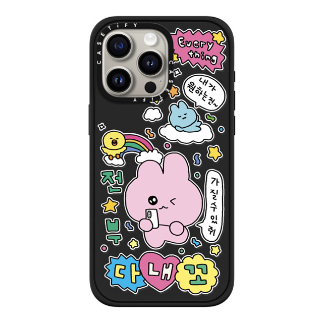 Gosimperson x CASETiFY iPhone 15 Pro Max ケース マットブラック インパクトケース MagSafe対応 Gosimperson's Galaxy