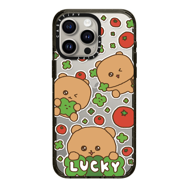 Gosimperson x CASETiFY iPhone 15 Pro Max ケース ブラック インパクトケース LUCKY TOMATO