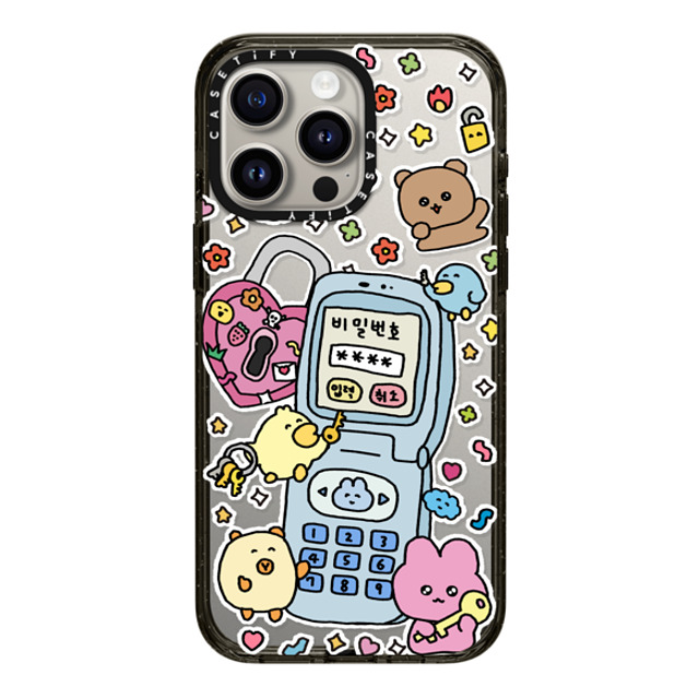 Gosimperson x CASETiFY iPhone 15 Pro Max ケース ブラック インパクトケース SECRET UNLUCKED