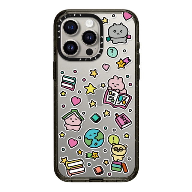 Gosimperson x CASETiFY iPhone 15 Pro Max ケース ブラック インパクトケース DREAMING WORLD OF BOOKS