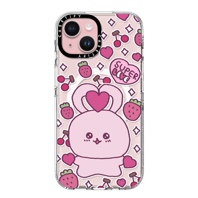 Gosimperson x CASETiFY iPhone 15 ケース クリア クリア ケース MagSafe対応 SUPER LOVE