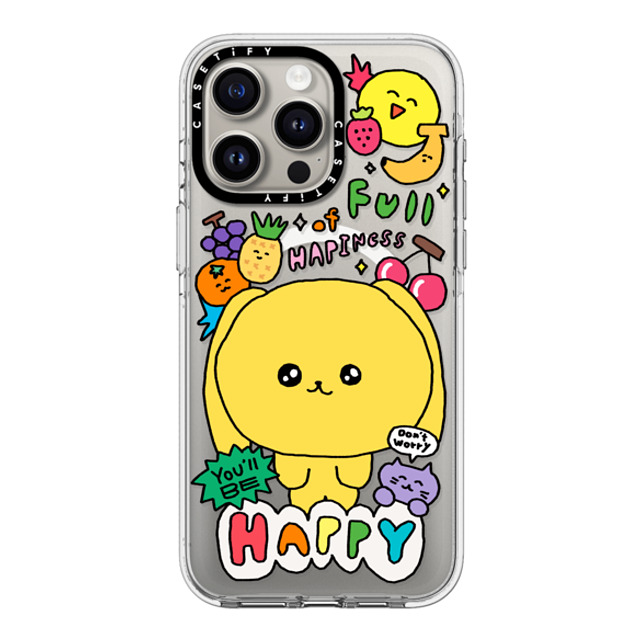 Gosimperson x CASETiFY iPhone 15 Pro Max ケース クリア クリア ケース MagSafe対応 You'll be happy~