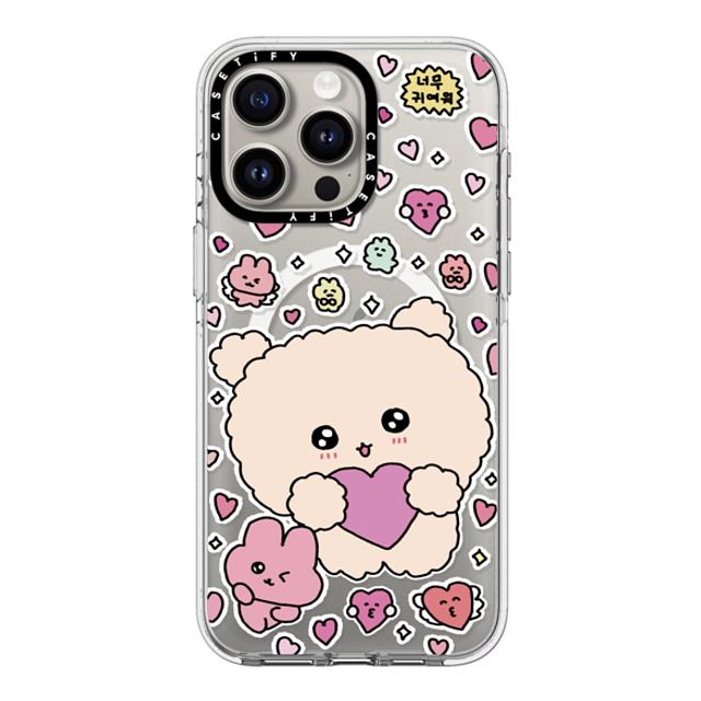 Gosimperson x CASETiFY iPhone 15 Pro Max ケース クリア クリア ケース MagSafe対応 Love Bomb