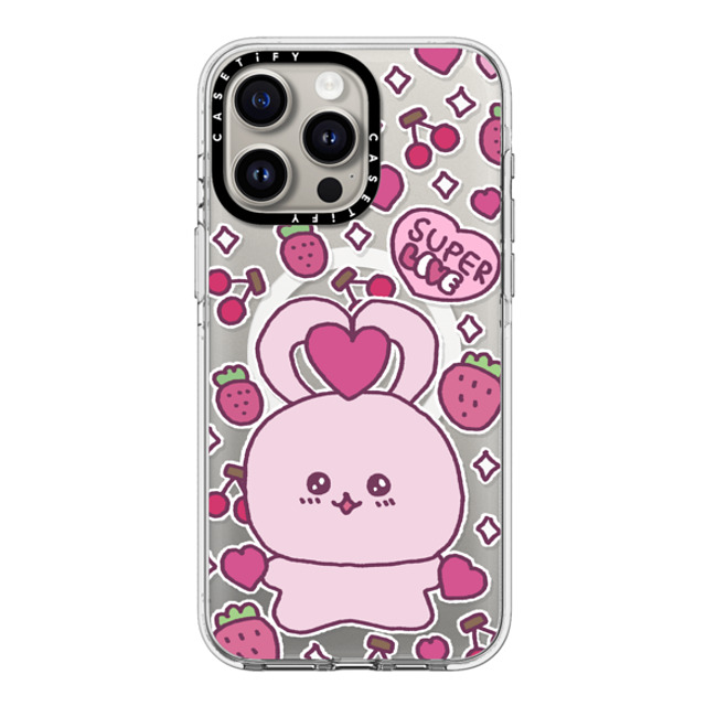 Gosimperson x CASETiFY iPhone 15 Pro Max ケース クリア クリア ケース MagSafe対応 SUPER LOVE