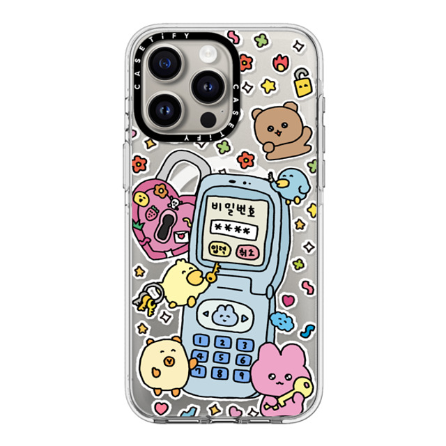 Gosimperson x CASETiFY iPhone 15 Pro Max ケース クリア クリア ケース MagSafe対応 SECRET UNLUCKED