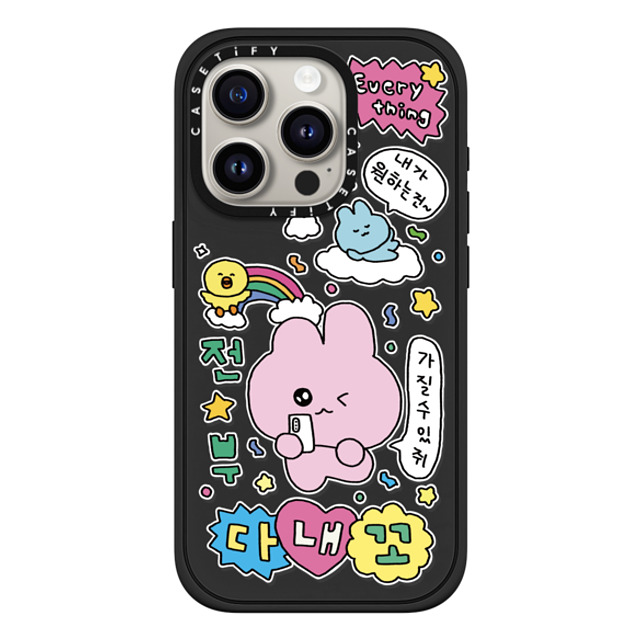 Gosimperson x CASETiFY iPhone 15 Pro ケース マットブラック インパクトケース MagSafe対応 Gosimperson's Galaxy