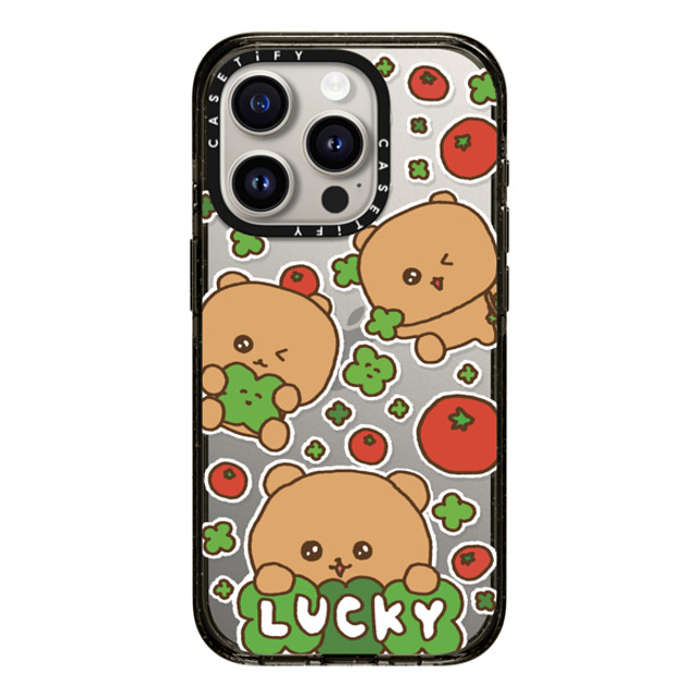 Gosimperson x CASETiFY iPhone 15 Pro ケース ブラック インパクトケース LUCKY TOMATO