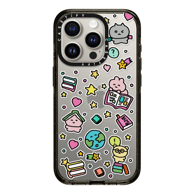 Gosimperson x CASETiFY iPhone 15 Pro ケース ブラック インパクトケース DREAMING WORLD OF BOOKS