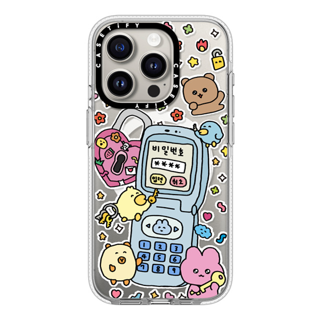 Gosimperson x CASETiFY iPhone 15 Pro ケース クリア クリア ケース MagSafe対応 SECRET UNLUCKED