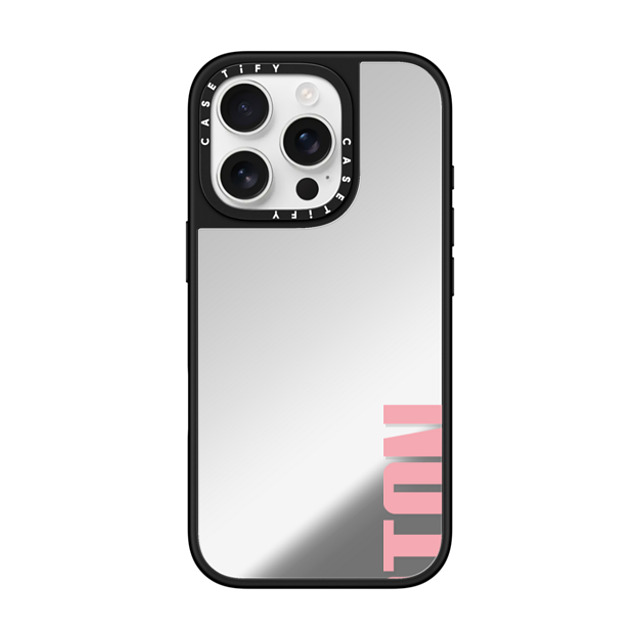 CASETiFY iPhone 16 Pro Case Silver on Black ミラーケース MagSafe対応 Custom Case - passion CASETiFY iPhone 16 Pro Case Silver on Black ミラーケース MagSafe対応 Custom Case - passion