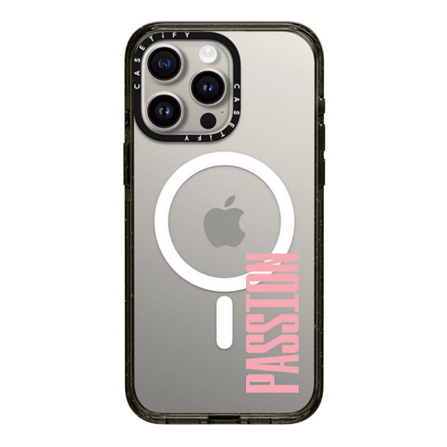 CASETiFY iPhone 15 Pro Max Case Black Impact Case MagSafe Compatible Custom Case - passion CASETiFY iPhone 15 Pro Max Case Black Impact Case MagSafe Compatible Custom Case - passion