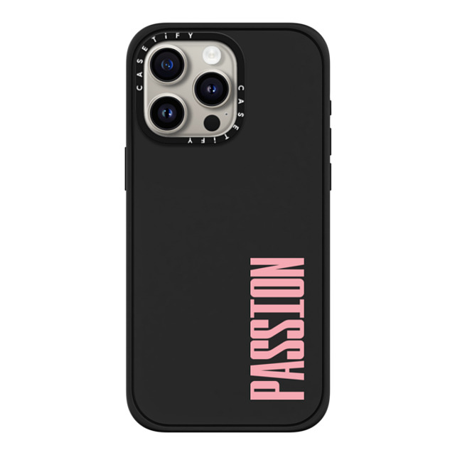 CASETiFY iPhone 15 Pro Max Case Matte Black Impact Case MagSafe Compatible Custom Case - passion CASETiFY iPhone 15 Pro Max Case Matte Black Impact Case MagSafe Compatible Custom Case - passion