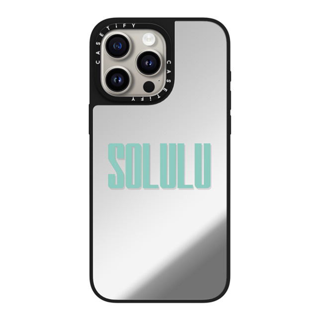 CASETiFY iPhone 15 Pro Max Case Silver on Black ミラーケース MagSafe対応 Custom Case - solulu CASETiFY iPhone 15 Pro Max Case Silver on Black ミラーケース MagSafe対応 Custom Case - solulu