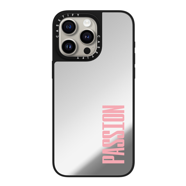 CASETiFY iPhone 15 Pro Max Case Silver on Black ミラーケース MagSafe対応 Custom Case - passion CASETiFY iPhone 15 Pro Max Case Silver on Black ミラーケース MagSafe対応 Custom Case - passion