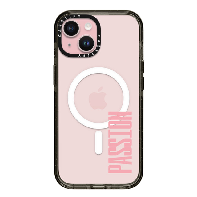 CASETiFY iPhone 15 Case Black Impact Case MagSafe Compatible Custom Case - passion CASETiFY iPhone 15 Case Black Impact Case MagSafe Compatible Custom Case - passion