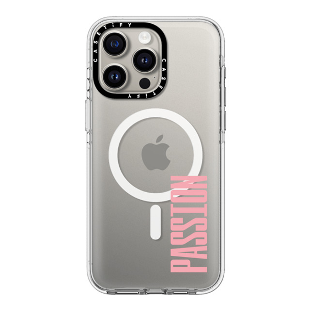 CASETiFY iPhone 15 Pro Max Case Clear Clear Case MagSafe Compatible Custom Case - passion CASETiFY iPhone 15 Pro Max Case Clear Clear Case MagSafe Compatible Custom Case - passion