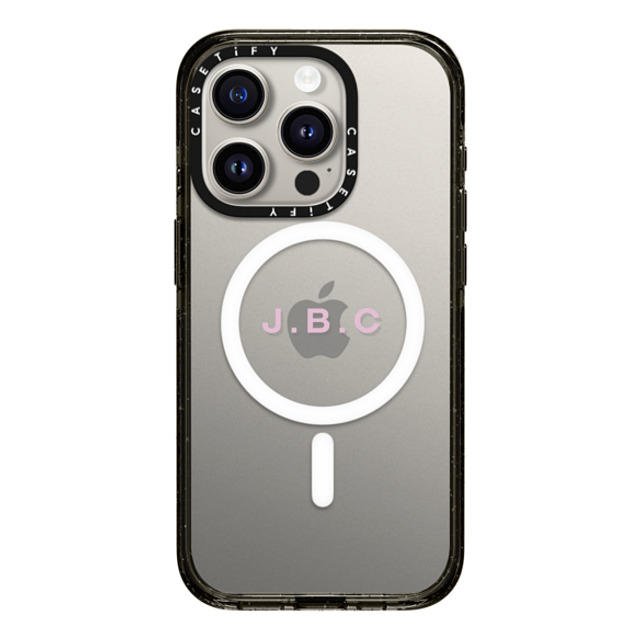CASETiFY iPhone 15 Pro Case Black Impact Case MagSafe Compatible Custom Case - j. B.C CASETiFY iPhone 15 Pro Case Black Impact Case MagSafe Compatible Custom Case - j. B.C