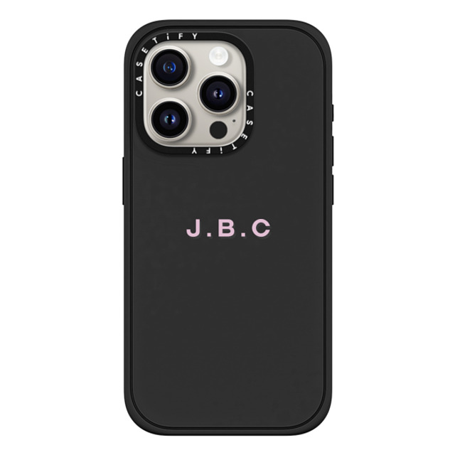 CASETiFY iPhone 15 Pro Case Matte Black Impact Case MagSafe Compatible Custom Case - j. B.C CASETiFY iPhone 15 Pro Case Matte Black Impact Case MagSafe Compatible Custom Case - j. B.C