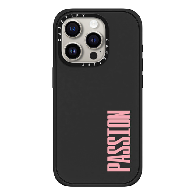 CASETiFY iPhone 15 Pro Case Matte Black Impact Case MagSafe Compatible Custom Case - passion CASETiFY iPhone 15 Pro Case Matte Black Impact Case MagSafe Compatible Custom Case - passion