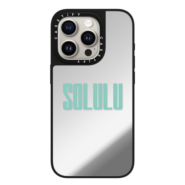 CASETiFY iPhone 15 Pro Case Silver on Black ミラーケース MagSafe対応 Custom Case - solulu CASETiFY iPhone 15 Pro Case Silver on Black ミラーケース MagSafe対応 Custom Case - solulu